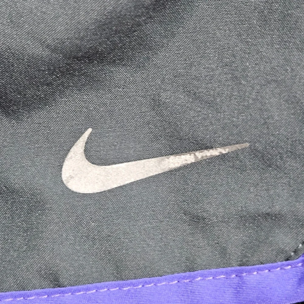 Nike Dri-FIT‎ Running Shorts Womens Medium Gray Purple 624272-009 Athletic Gym